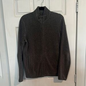 Men’s grey fleece jacket size medium